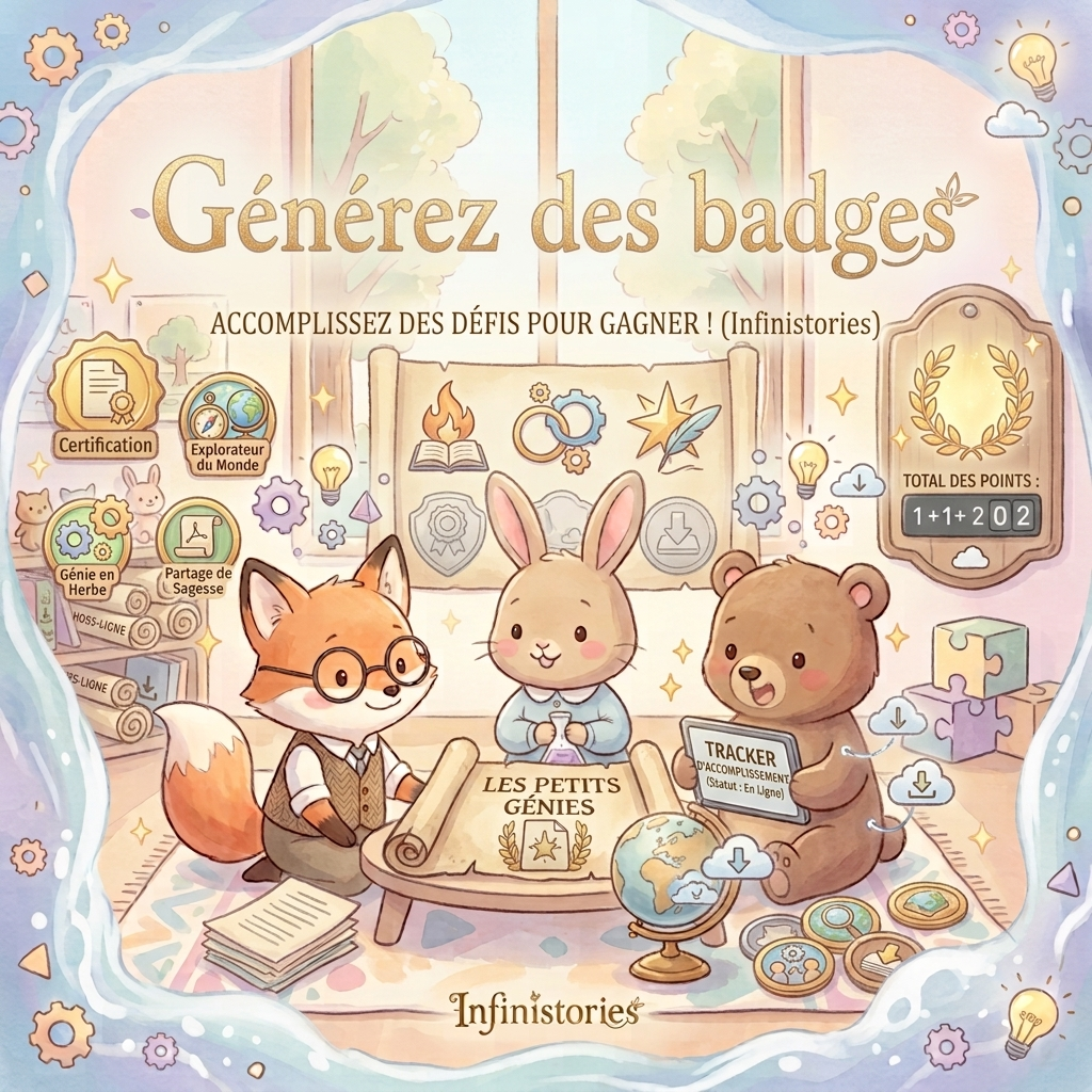 Badges et défis Infinistories